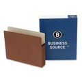 Business Source File Pocket- 1-.75in. Exp.- Letter- Redrope BSN65790